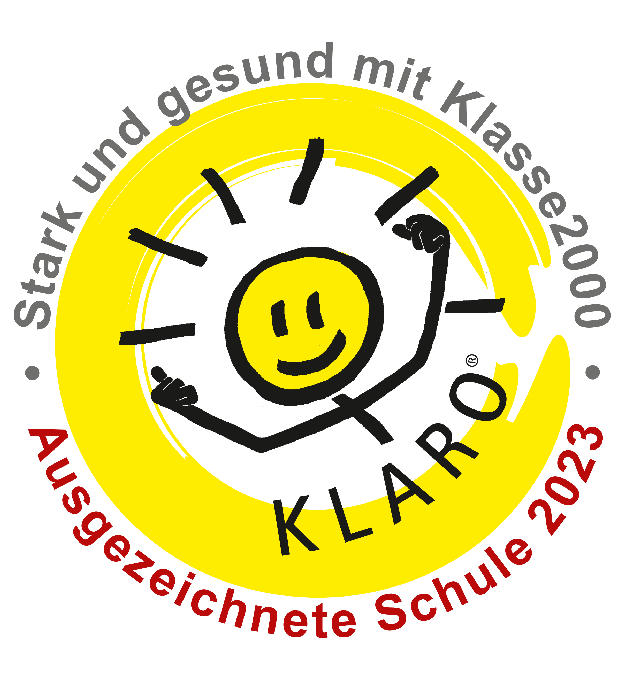 Logo Auszeichnung Stark und gesund mit Klasse2000 von 2023